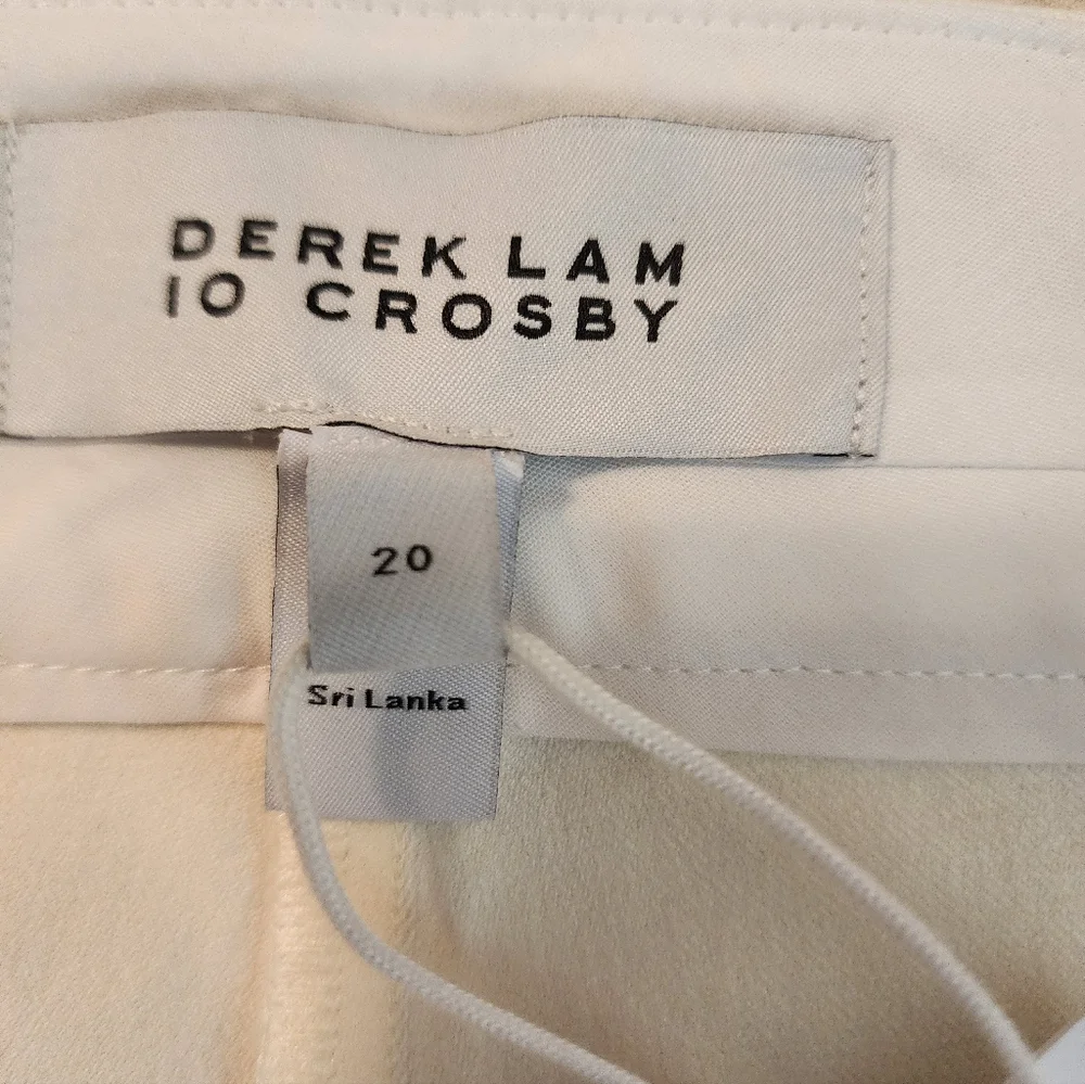 Derek Lam IO Crosby Cream Flare Pants $365 Old Money Quiet Luxury Sz 20 NWT - Picture 8 of 15